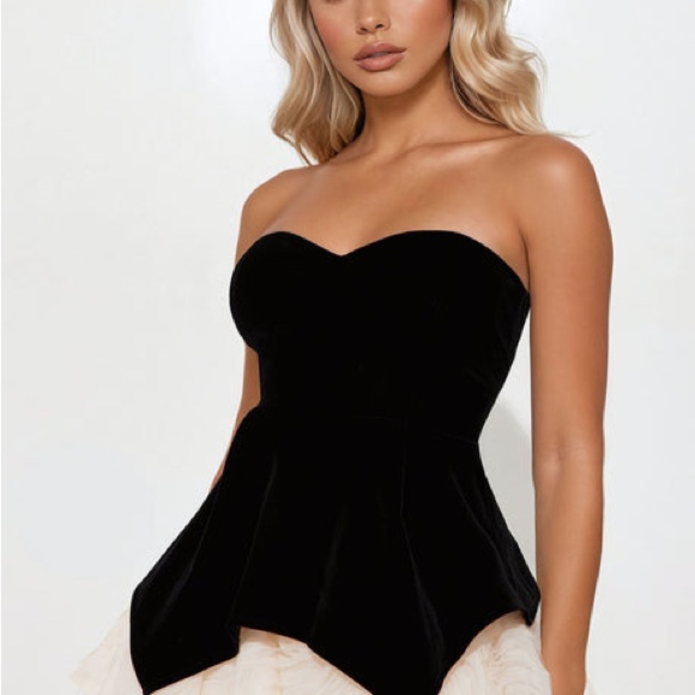 Fashion Nova Analina Velvet Mini Dress